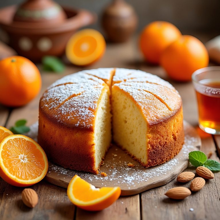 Moroccan One-Bowl Orange & Almond Cake – Moist, Zesty & Gluten-Free