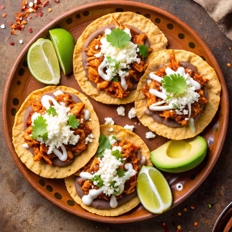 Authentic Chicken Tinga Tostadas: Smoky, Spicy, 30-Minute Mexican Dinner
