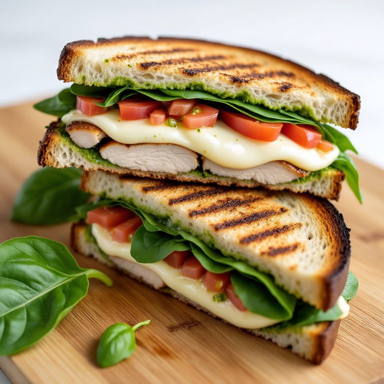 One-Pan Chicken Pesto Panini – Crispy, Melty, 15 Minutes