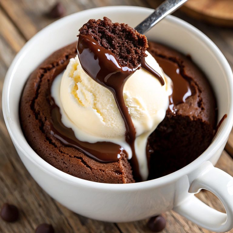 One-Bowl 2-Minute Chocolate Mug Cake – No Eggs, No Mixer