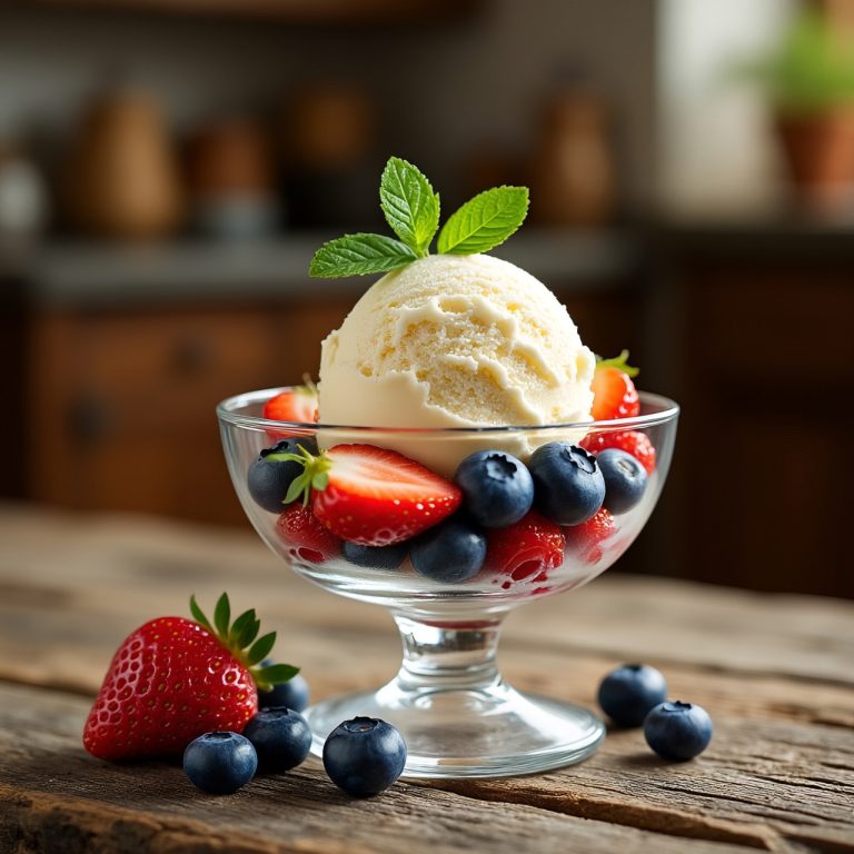 Classic Homemade Vanilla Ice Cream – Creamy, Simple, and Better Than Store-Bought