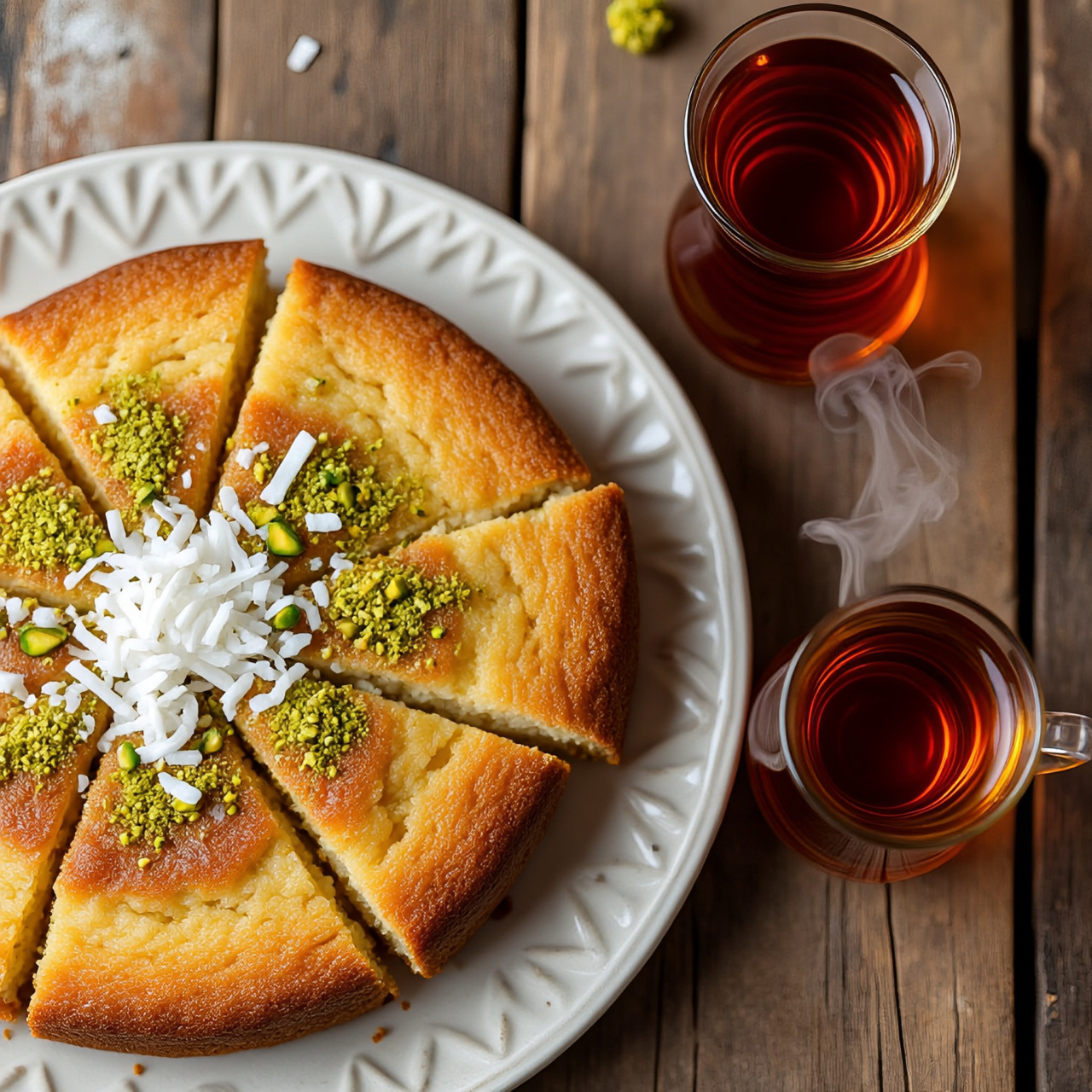One-Bowl Turkish Revani – Moist Semolina Cake with Lemon Syrup