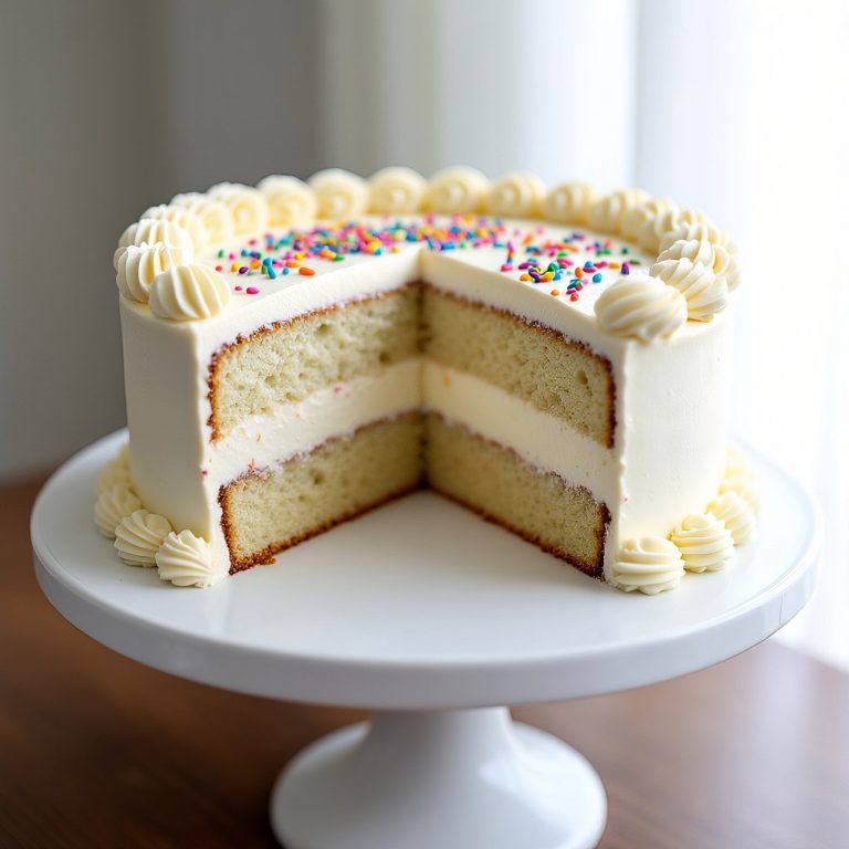 One-Bowl Moist Vanilla Cake – No Mixer, Perfect for Birthdays