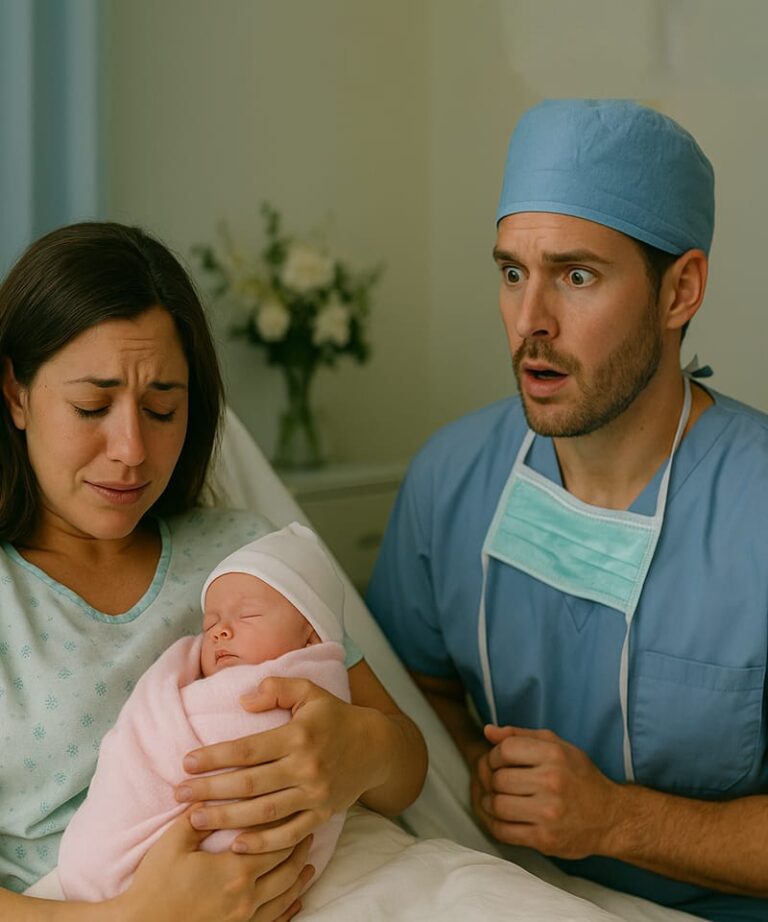 Il s’est précipité dans la salle d’accouchement, prêt à sauver une vie, puis s’est figé en voyant son ex-amante sur le lit et le bébé qui portait sa propre tache de naissance.