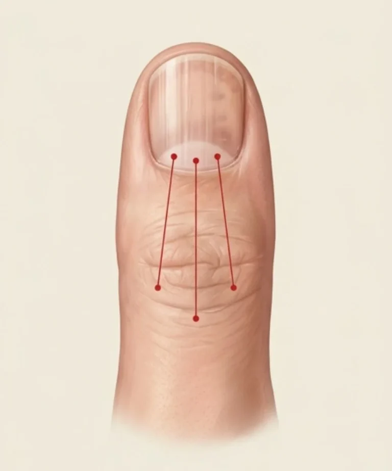 Si vous remarquez des stries sur vos ongles, cela pourrait indiquer que vous souffrez de cela.