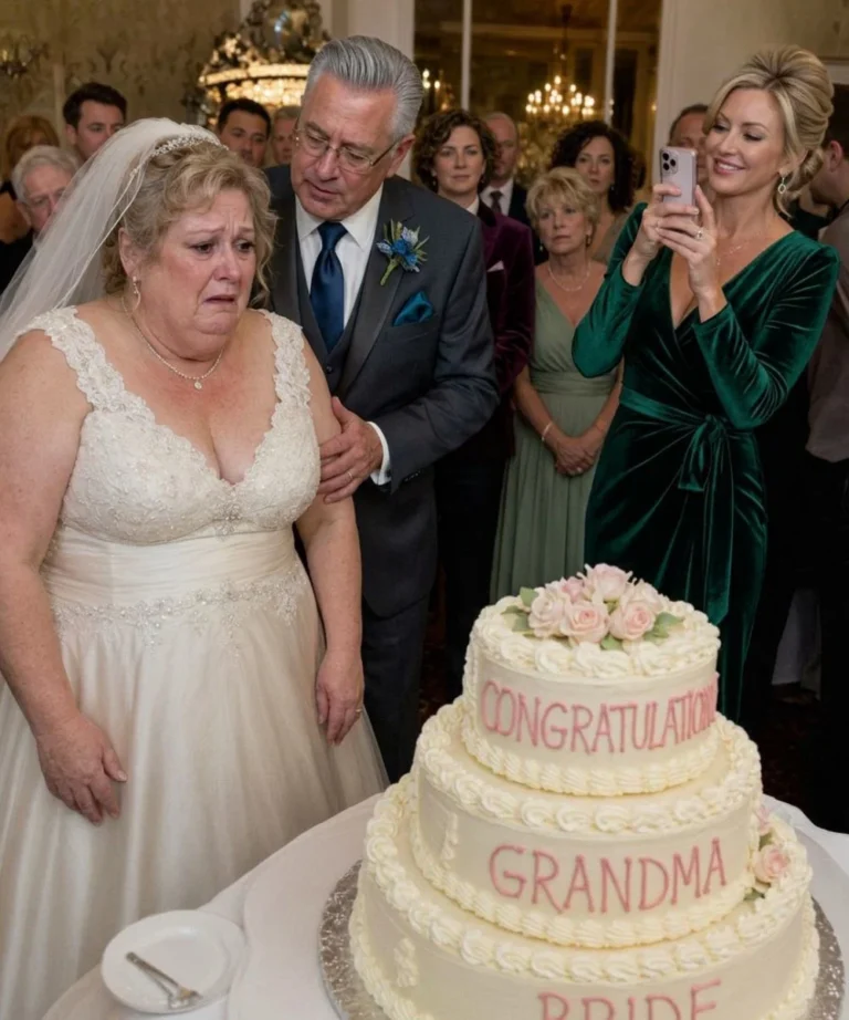 Ma sœur m’a envoyé un gâteau « Félicitations à la grand-mère mariée » pour mon mariage à 56 ans – ce que mon mari en a fait a stupéfié tout le monde !