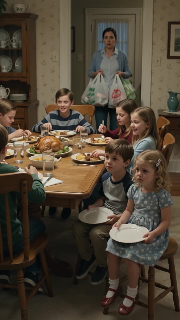 Quand je suis arrivée chez mes parents, mes enfants étaient assis dans un coin avec leurs assiettes vides, tandis que les enfants de ma sœur mangeaient en premier.