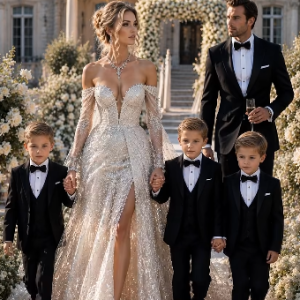 J’ai emmené mes trois fils de cinq ans au mariage de mon ex-mari millionnaire, et en quelques secondes, un silence de mort s’est abattu sur toute la somptueuse demeure remplie d’invités fortunés. Ils pensaient inviter une femme brisée à assister à son remplacement. Au lieu de cela, ils se sont retrouvés face à un secret enfoui depuis cinq ans, un secret suffisamment puissant pour transformer le mariage de l’année en scandale de la décennie.