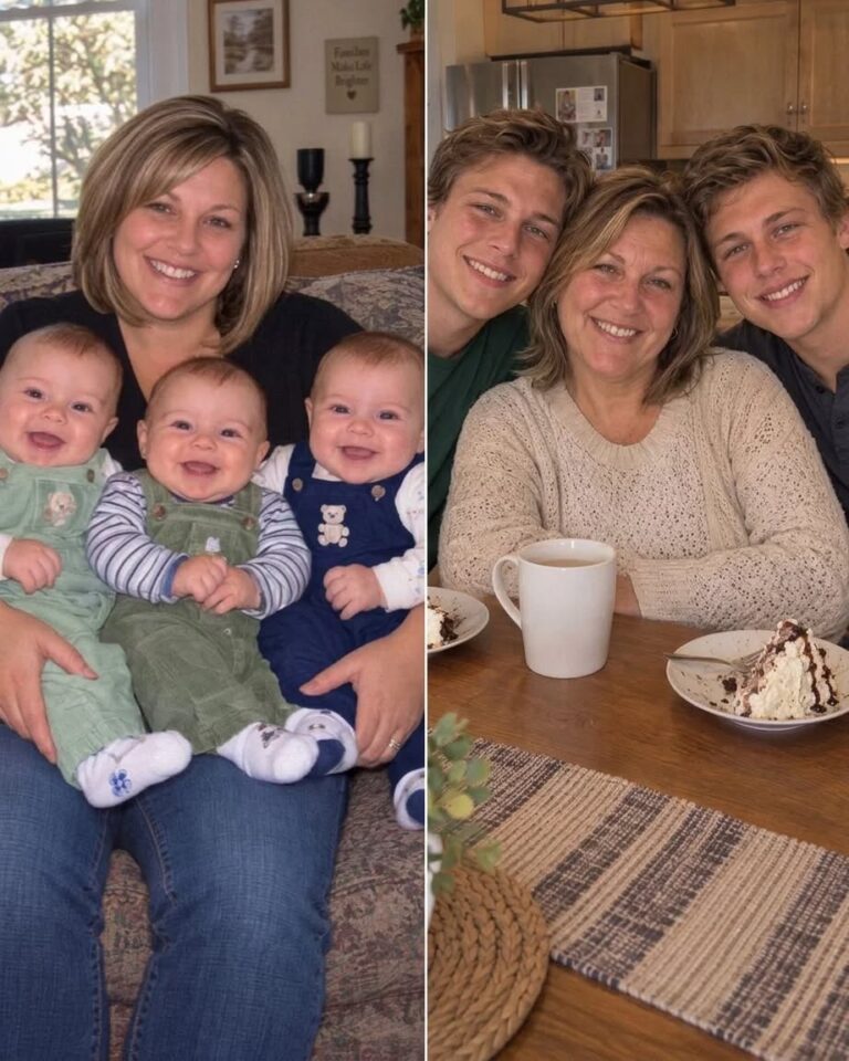 Un de mes triplés est décédé six mois après la naissance – à leur 18e anniversaire, j’ai trouvé une boîte sur le pas de la porte intitulée «Joyeux anniversaire, frères!»