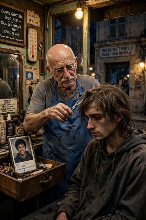 LE COIFFEUR DE MARSEILLE QUI COUPE LES CHEVEUX GRATUITEMENT TOUS LES MARDIS DEPUIS 18 ANS