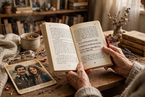 Ma tante a souligné la même page d’un livre pendant 30 ans. Hier j’ai enfin lu ce qui était souligné.